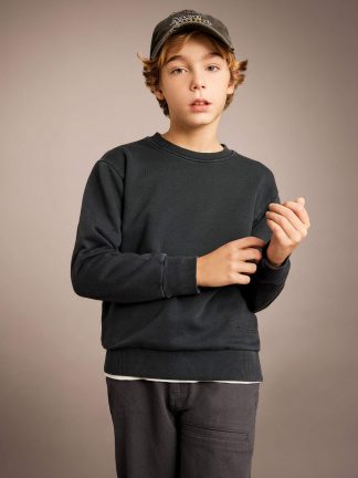 سویشرت پسرانه خاکستری تیره دفکتو