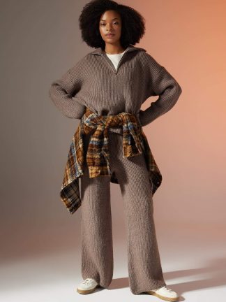 شلوار کارگو زنانه بژ دفکتو