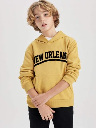 هودی پسرانه زرد دفکتو