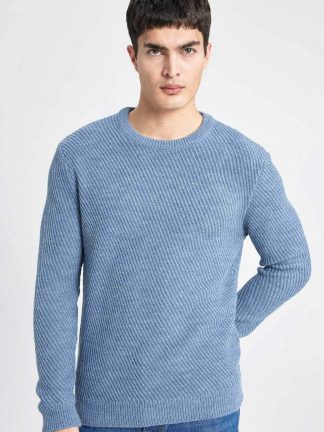 پلیور مردانه آبی دفکتو