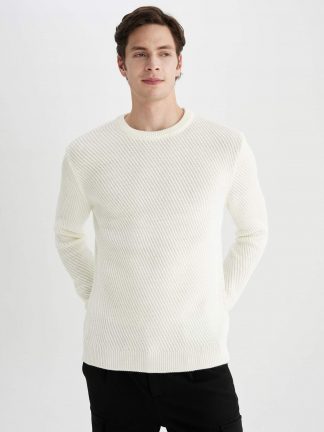 پلیور مردانه بژ دفکتو