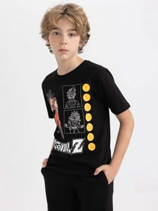 تی شرت پسرانه مشکی دفکتو