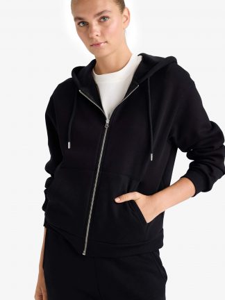 هودی زنانه مشکی دفکتو