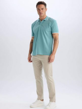 شلوار کتان مردانه بژ دفکتو