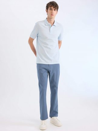 شلوار کتان مردانه نیلی تیره دفکتو