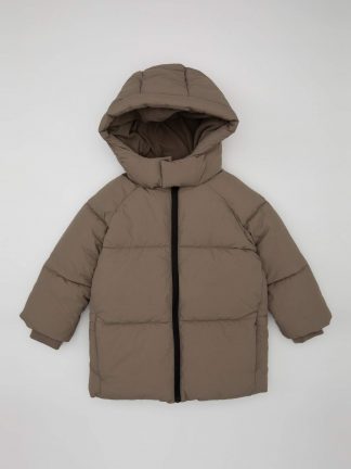 کاپشن نوزاد پسر بژ دفکتو