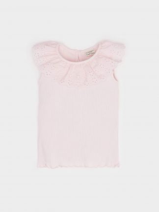 تی شرت نوزاد دختر صورتی روشن دفکتو