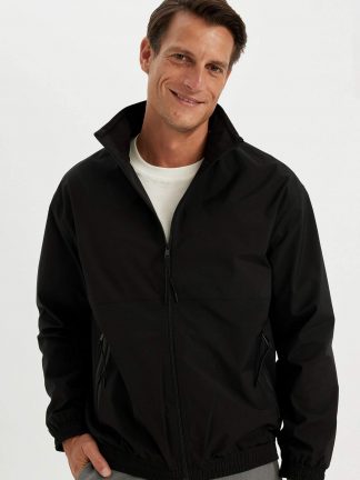 کاپشن مردانه مشکی دفکتو