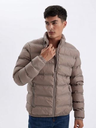 کاپشن مردانه بژ دفکتو