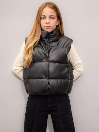 جلیقه دخترانه مشکی دفکتو