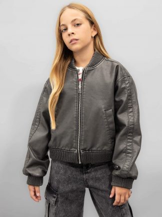 کاپشن دخترانه مشکی دفکتو