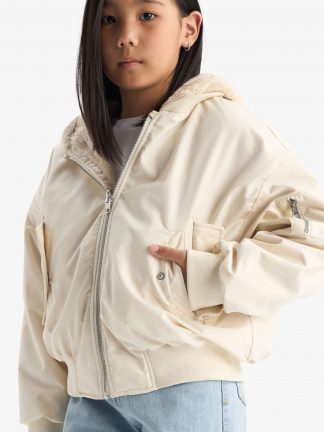 کاپشن دخترانه بژ دفکتو