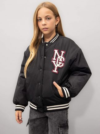 کاپشن دخترانه مشکی دفکتو