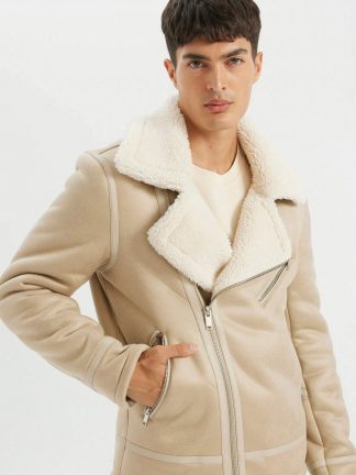 کاپشن مردانه سفید دفکتو