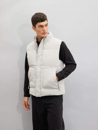 جلیقه مردانه خاکستری دفکتو