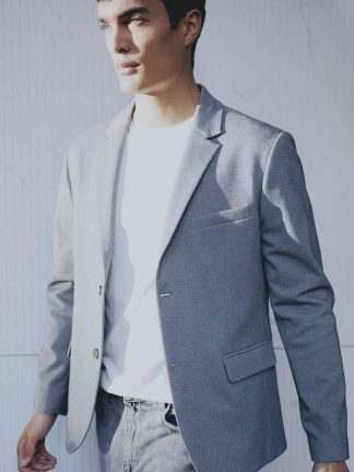 کت مردانه خاکستری تیره دفکتو