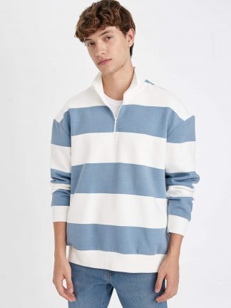 سویشرت مردانه آبی دفکتو