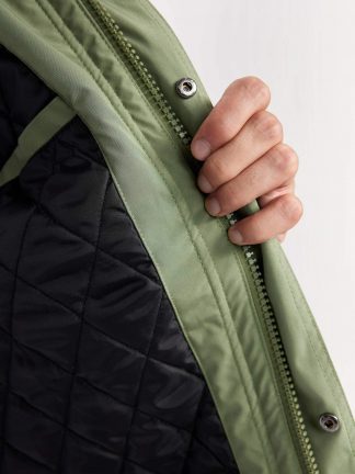 کاپشن مردانه خاکی دفکتو