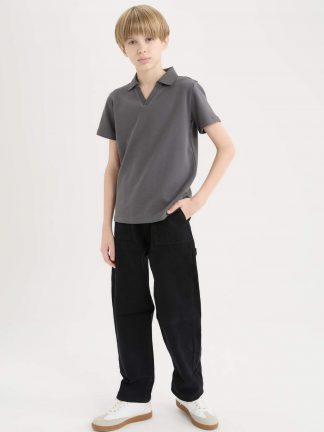 شلوار پسرانه مشکی دفکتو