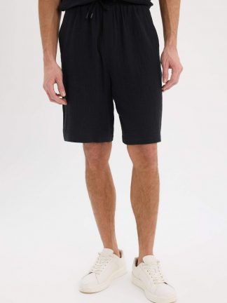 شلوارک مردانه مشکی دفکتو