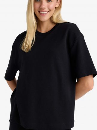 تیشرت زنانه مشکی دفکتو