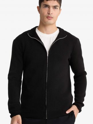 ژاکت مردانه مشکی دفکتو