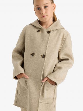 پالتو دخترانه بژ دفکتو