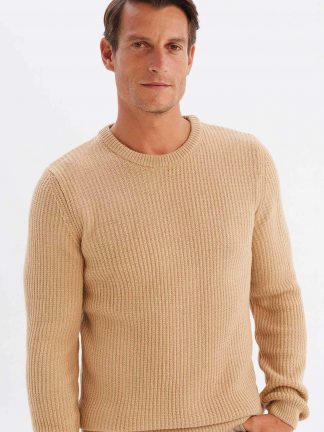 پلیور مردانه بژ دفکتو