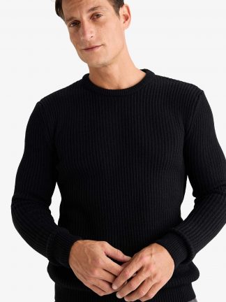 پلیور مردانه مشکی دفکتو