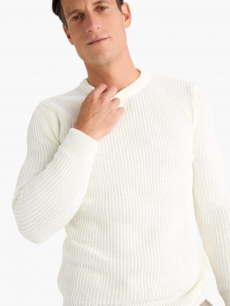 پلیور مردانه بژ دفکتو