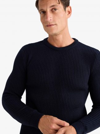 پلیور مردانه سرمه ای دفکتو