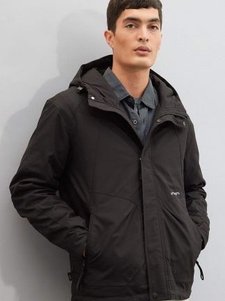 کاپشن مردانه مشکی دفکتو