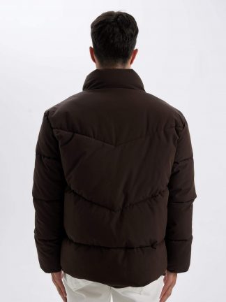 کاپشن مردانه قهوه ای دفکتو