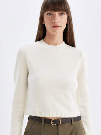 پلیور زنانه بژ دفکتو