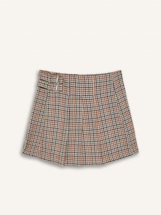 دامن دخترانه بژ دفکتو