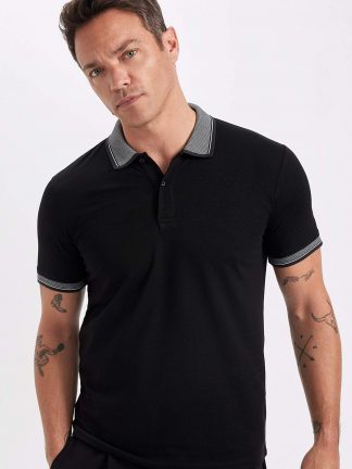 پولوشرت مردانه مشکی دفکتو