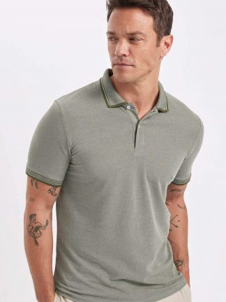 پولوشرت مردانه خاکی دفکتو