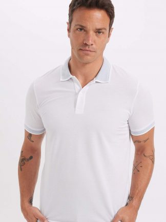 پولوشرت مردانه سفید دفکتو