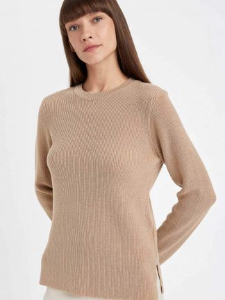 پلیور زنانه بژ دفکتو