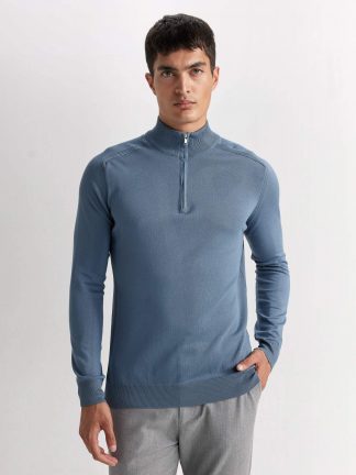 پلیور مردانه آبی دفکتو