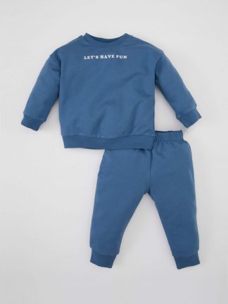 ست لباس نوزاد دختر آبی دفکتو