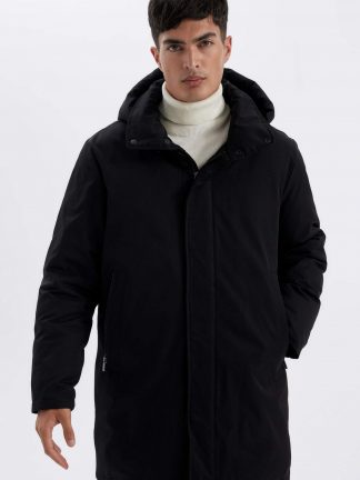 کاپشن مردانه مشکی دفکتو