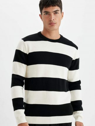 پلیور مردانه مشکی دفکتو