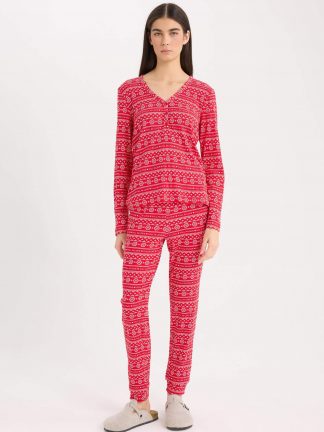 لباس راحتی زنانه قرمز دفکتو