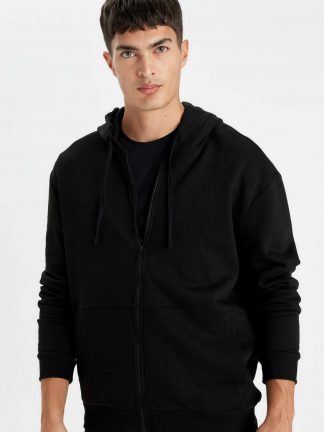 هودی مردانه مشکی دفکتو