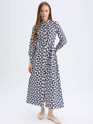 پیراهن زنانه نیلی دفکتو