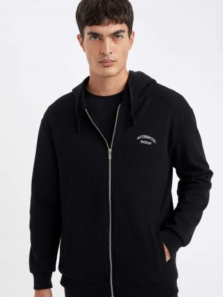 هودی مردانه مشکی دفکتو