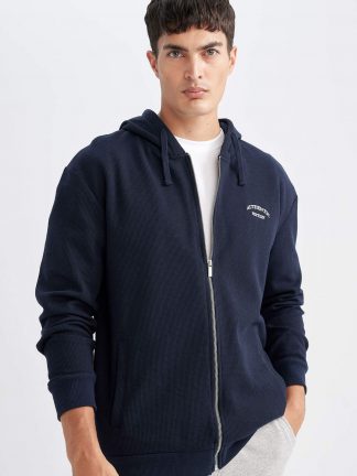 هودی مردانه سرمه ای دفکتو