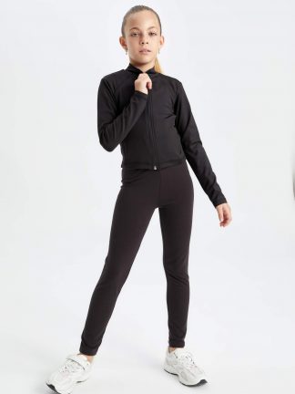 سویشرت دخترانه مشکی دفکتو