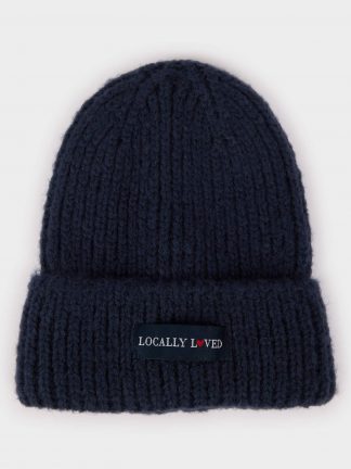 کلاه بافت زنانه سرمه ای دفکتو